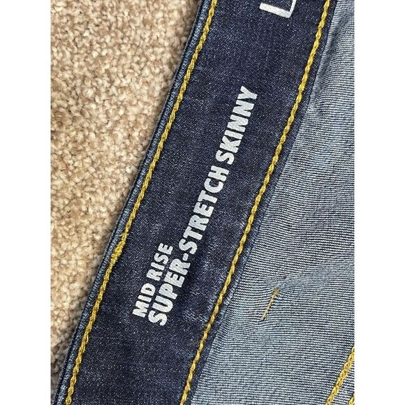 Lane Bryant womens super stretch skinny jeans sz 22 plus size mid rise dark wash - Picture 12 of 12